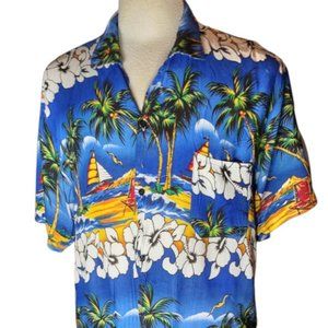 🦜🦜🦜🦜🦜 Men's 5 Parrot Hawaiian Casual 🦜🦜🦜🦜🦜